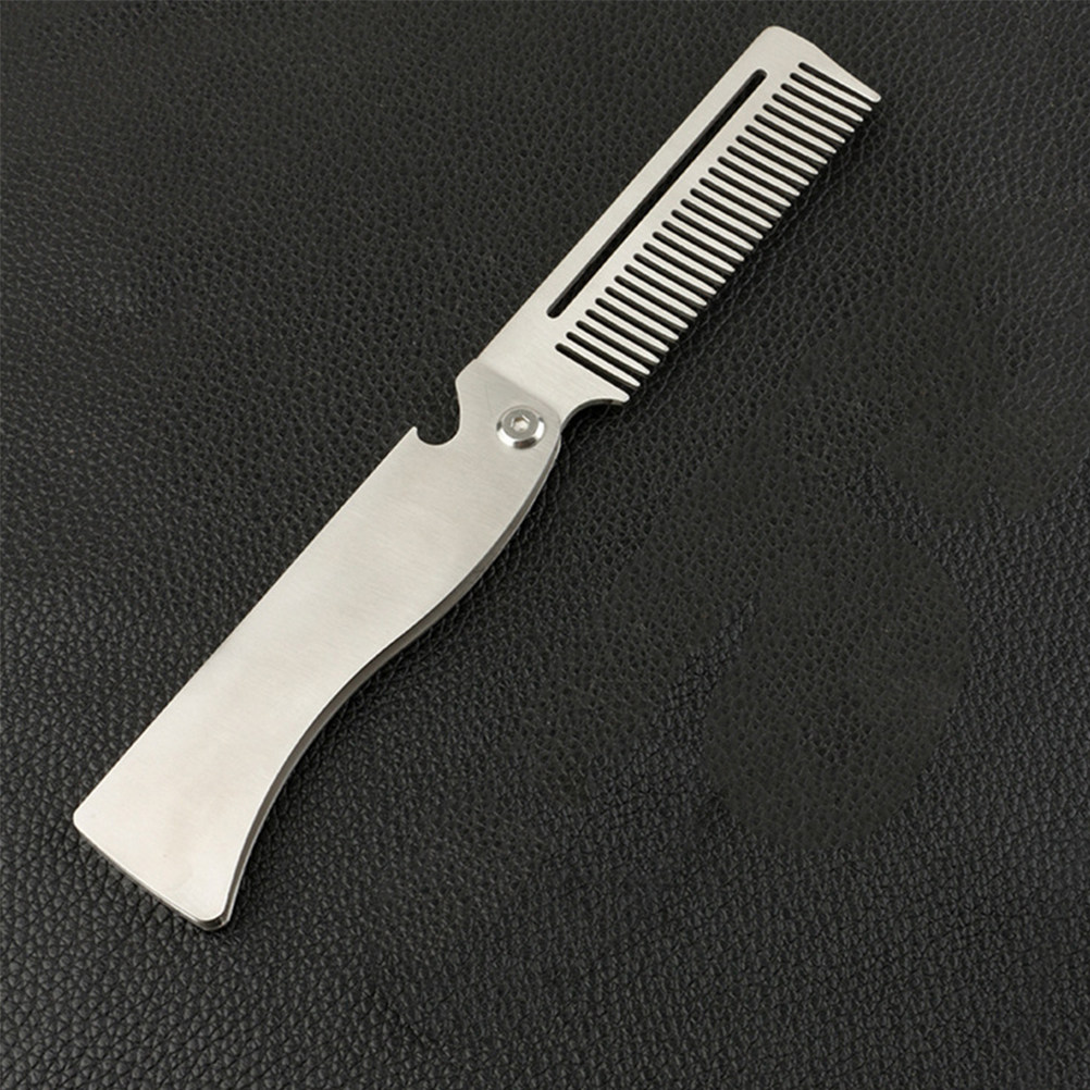 Foldable Beard Comb Folding Ha - Grooming Men'S Hair ulasan dan harga