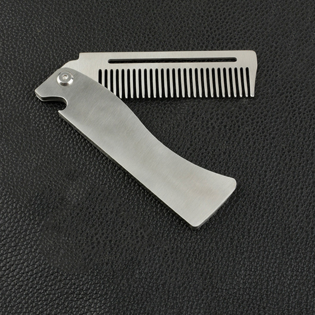 Foldable Beard Comb Folding Ha - Grooming Men'S Hair ulasan dan harga