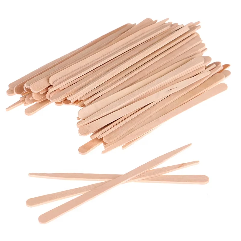Wooden 100PCS Hair Removal Sti - Hair Wax Stick ulasan dan harga