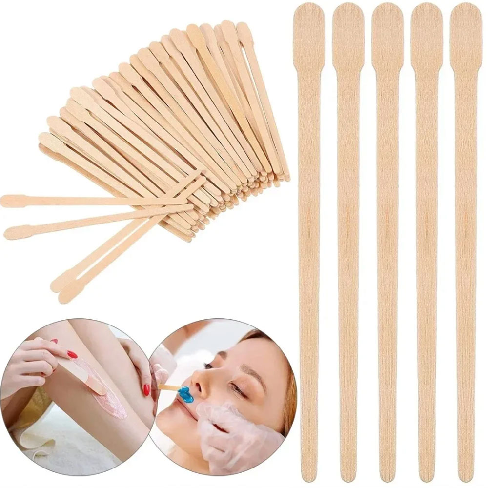 500/200/100Pcs Wooden Hair Rem - Hair Wax Stick ulasan dan harga