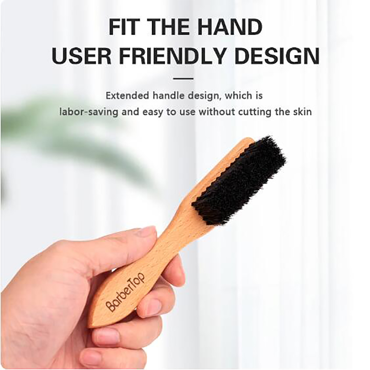 Barbershop Wooden Handle Boar  - Grooming Men'S Hair ulasan dan harga