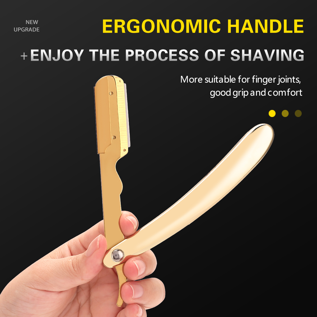Silver Men Shaving Barber Tool - Grooming Men'S Hair ulasan dan harga