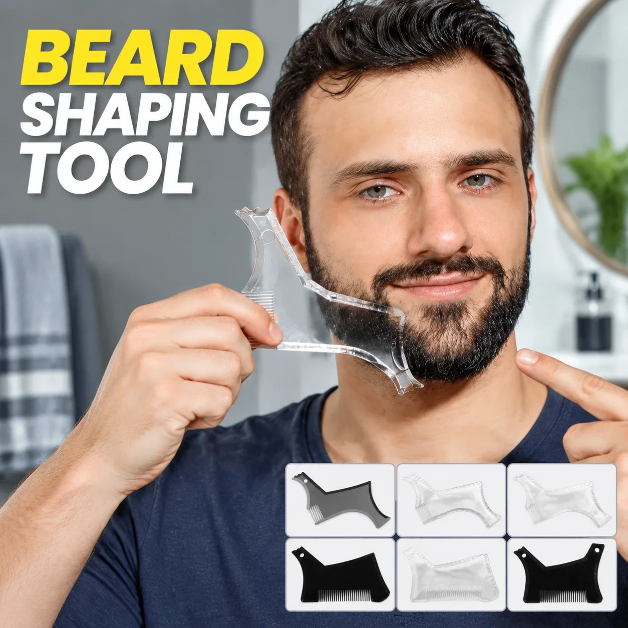 Beard Shaping Tool Template AB - Men'S Grooming Guide ulasan dan harga