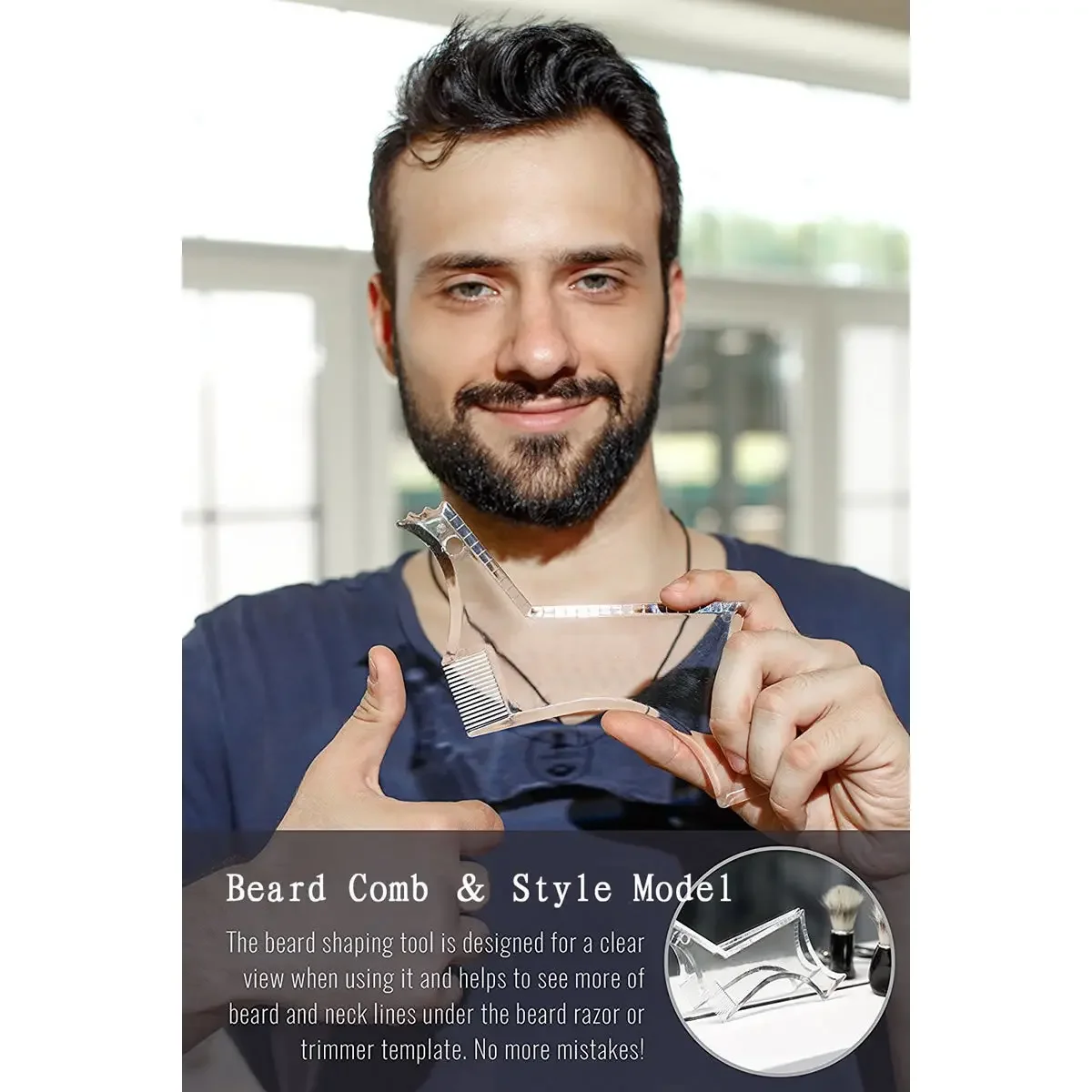 Beard Shaping Tool Template AB - Men'S Grooming Guide ulasan dan harga