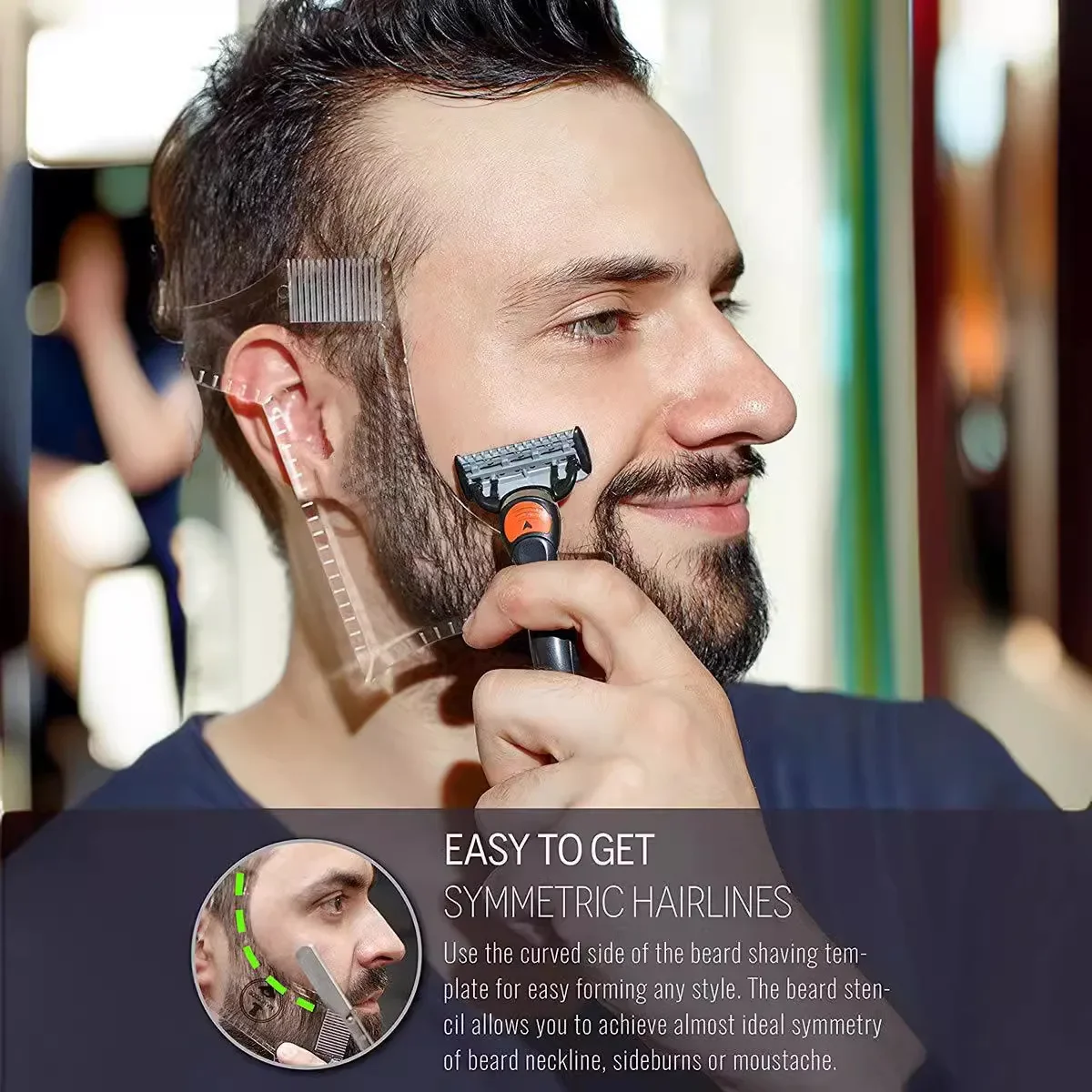 Beard Shaping Tool Template AB - Men'S Grooming Guide ulasan dan harga