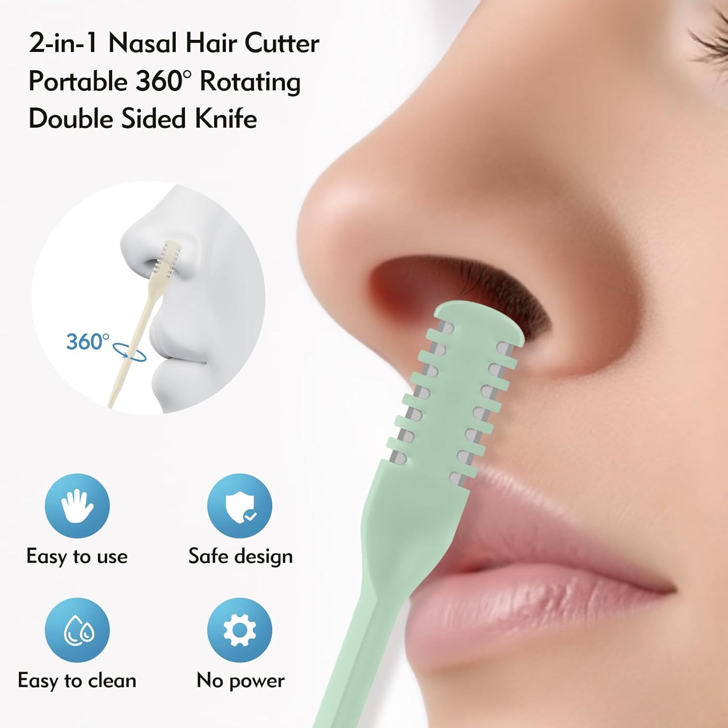 5/20/50Pcs 2-in-1 Nasal Cutter - Grooming Men'S Hair ulasan dan harga