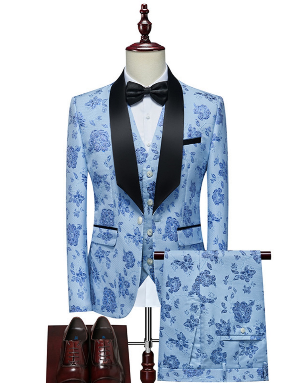 Luxurious Patterned Suit Set 3 - Mens Grooming On Sale ulasan dan harga