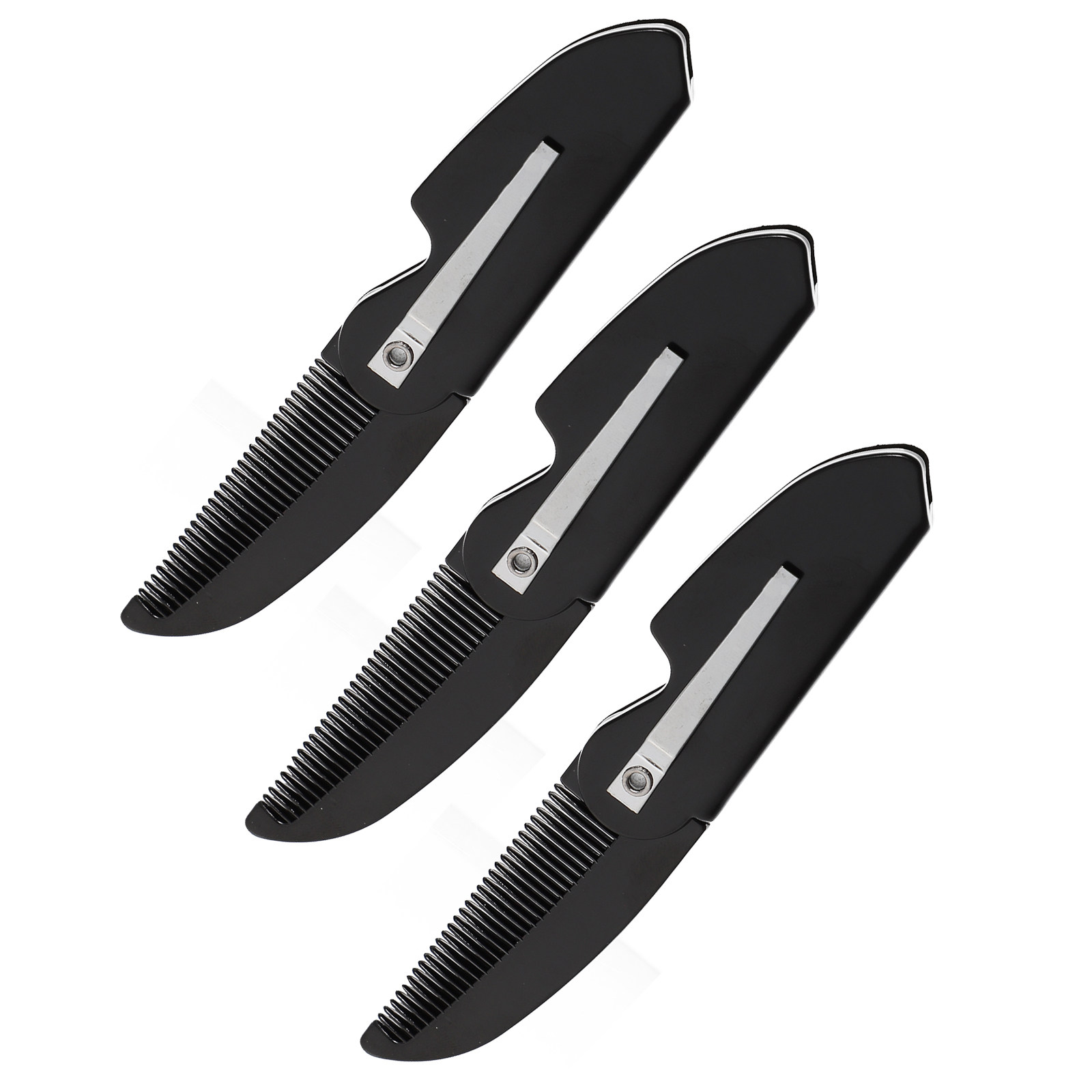 3Pcs Foldable Beard Combs Plas - Grooming Men'S Hair ulasan dan harga