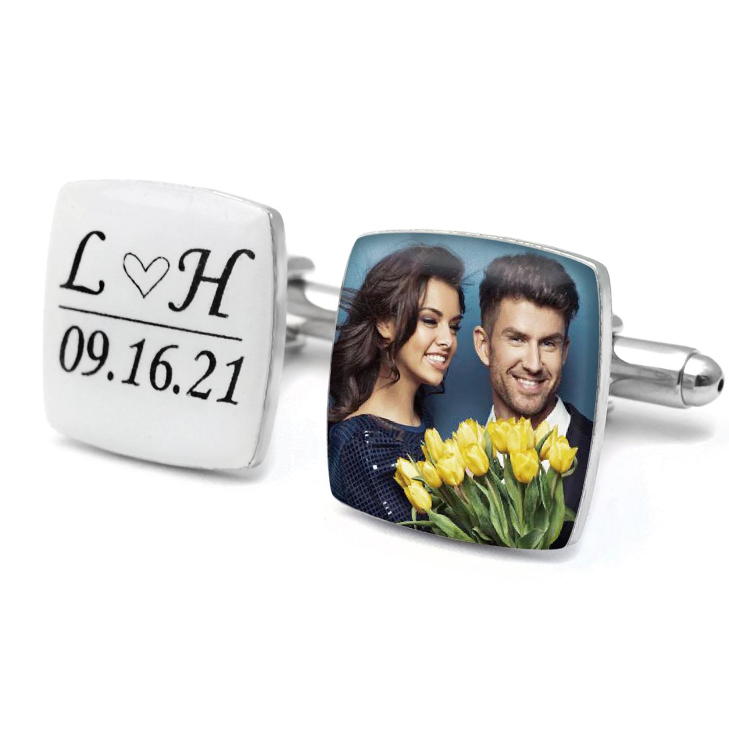 Personalised Photo Cufflinks M - Men'S Groom ulasan dan harga