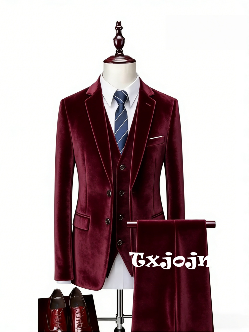 Notched lapel Men's Velvet Sui - Mens Grooming On Sale ulasan dan harga