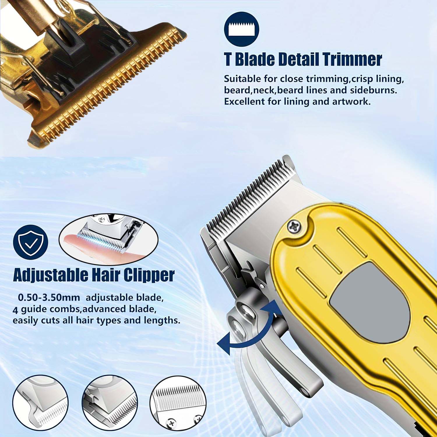 2 in 1 Electric Hair Clipper & - Men'S Grooming Guide ulasan dan harga