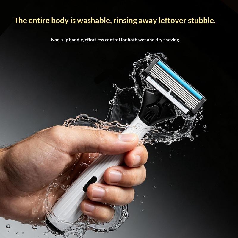 6 Blade Manual Shaving Razor f - Men Grooming Home ulasan dan harga