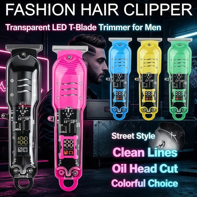 Transparent Electric Hair Clip - Men Grooming Home ulasan dan harga
