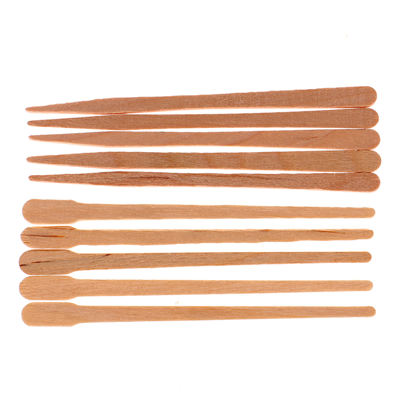 100PCS Woman Wooden Body Hair  - Hair Wax Stick ulasan dan harga