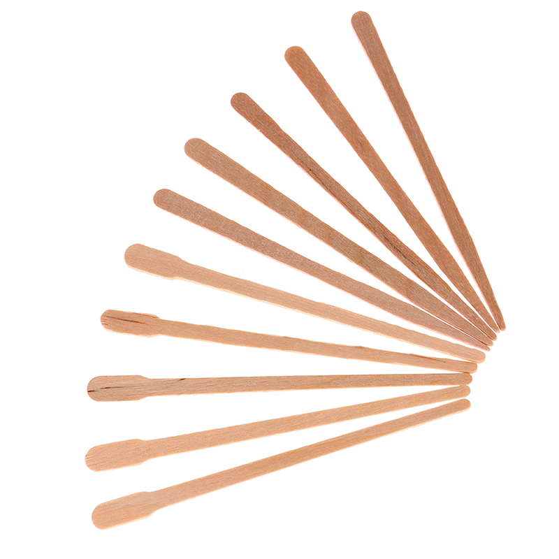 100PCS Woman Wooden Body Hair  - Hair Wax Stick ulasan dan harga