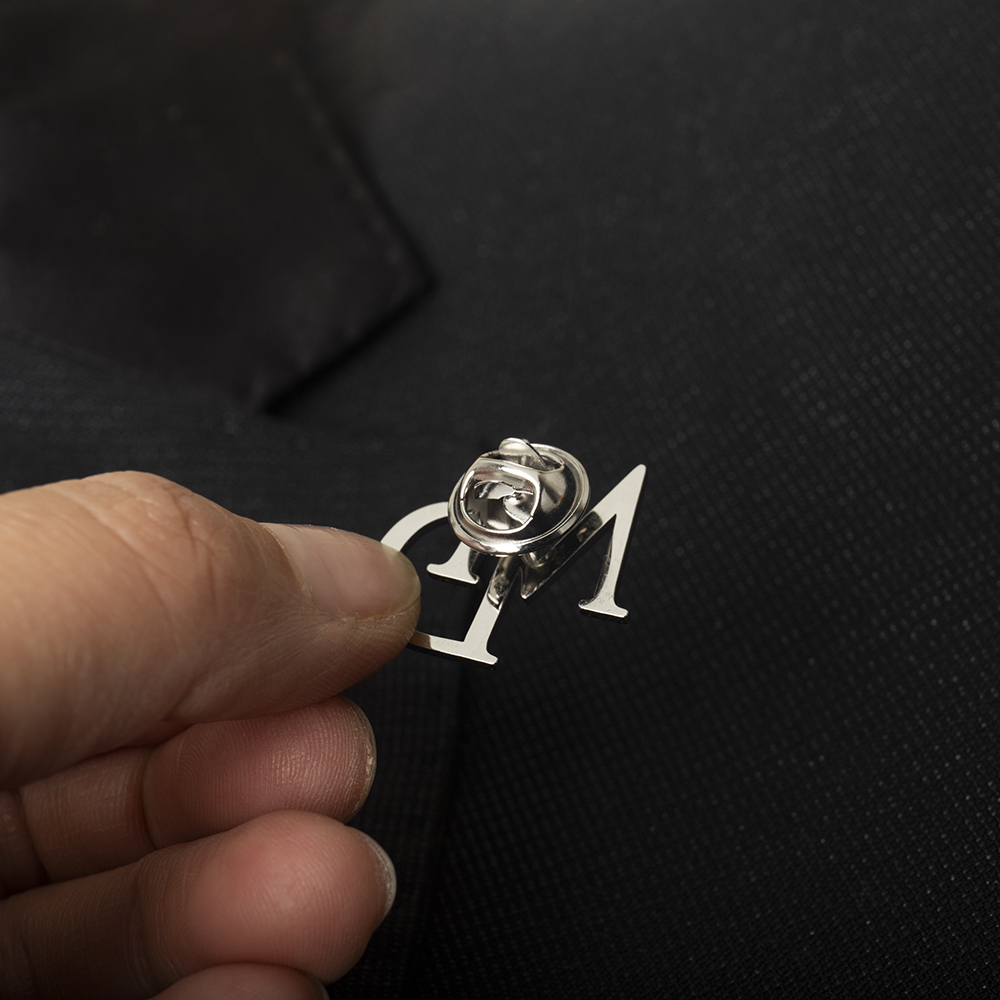 Tangula Custom Initials Brooch - Men'S Groom ulasan dan harga