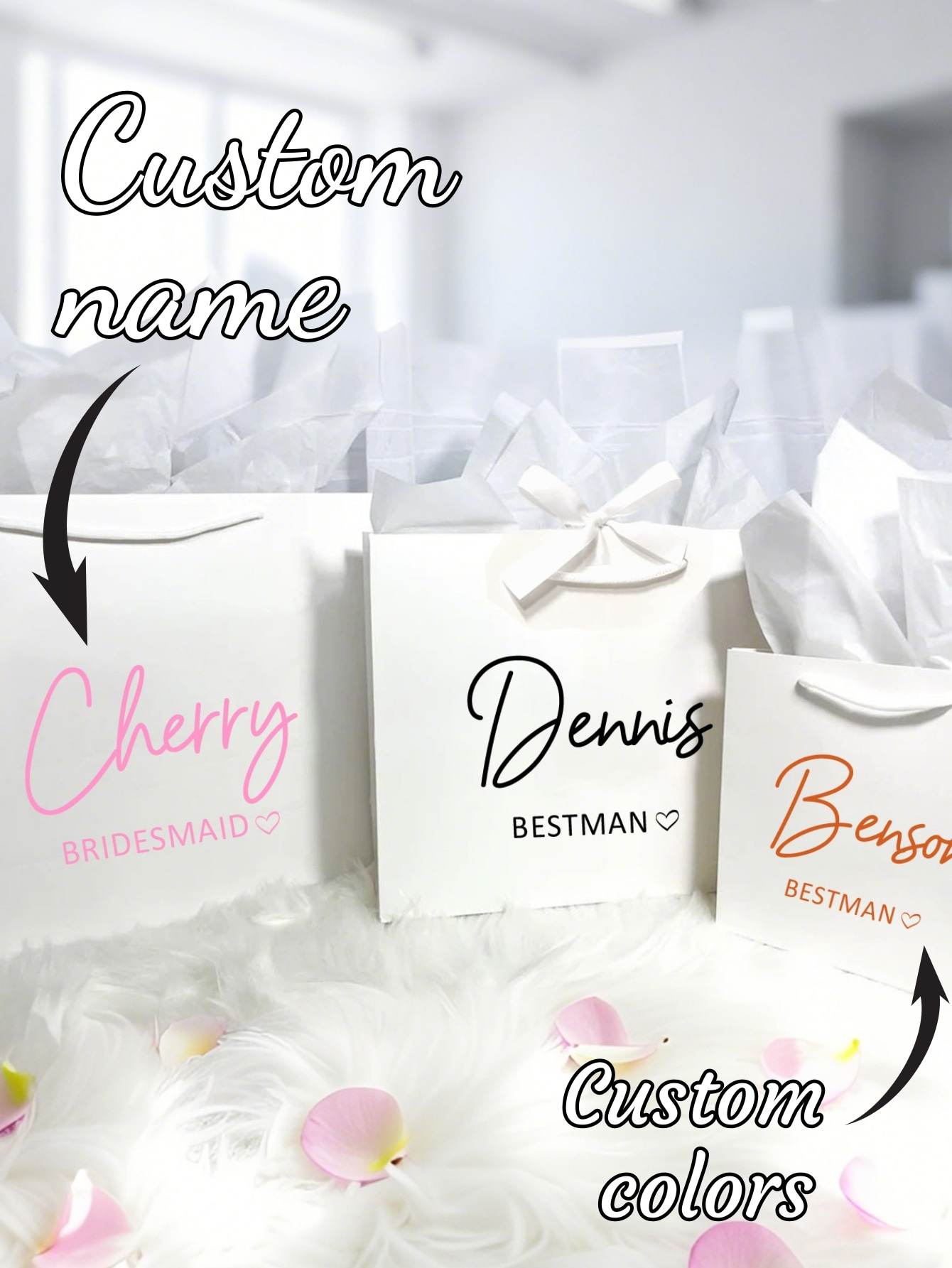 1pc Custom Wedding Bridesmaid  - Men'S Groom ulasan dan harga