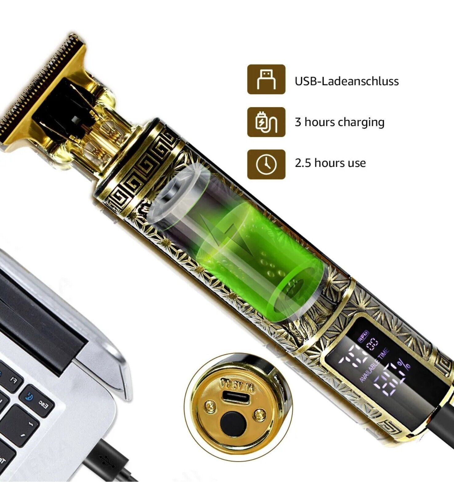 USB Rechargeable Electric Cord - Men'S Grooming Guide ulasan dan harga